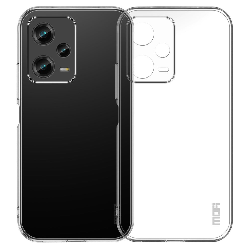 MOFI Back Shell for Xiaomi Redmi Note 12 Pro+ 5G Transparent Phone Case Anti-fall TPU Protective Cover