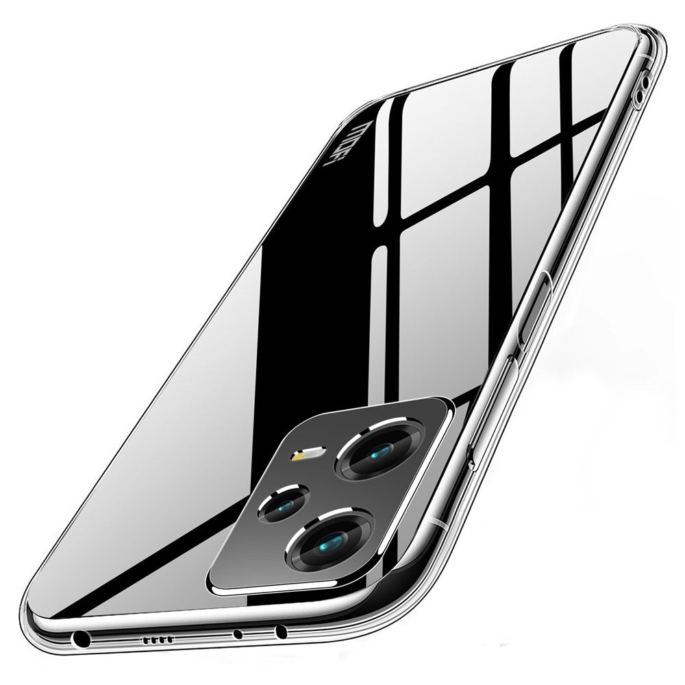 MOFI Back Shell for Xiaomi Redmi Note 12 Pro+ 5G Transparent Phone Case Anti-fall TPU Protective Cover