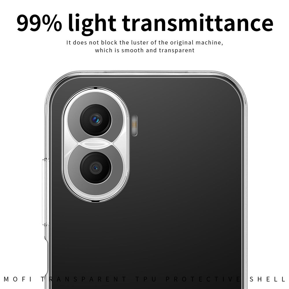MOFI Back Shell for Huawei nova 10 SE 4G, Transparent Phone Case Scratch-resistant TPU Protective Cover