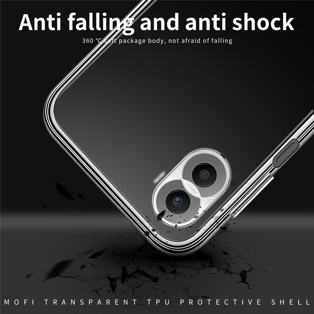 MOFI Back Shell for Huawei nova 10 SE 4G, Transparent Phone Case Scratch-resistant TPU Protective Cover