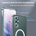 Samsung Galaxy S20 FE 5G / S20 FE / S20 FE 2022 / S20 Lite stødsikkert mobilcover med TPU-bagside + galvaniseret metalkant, integreret linsebeskyttelse og mat overflade