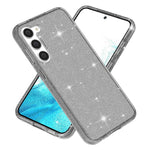 For Samsung Galaxy S23+ Anti-fall Glittery Powder Soft TPU + Hard PC Phone Case Protective Back Cover