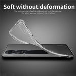 MOFI Series for Oppo A58 5G Transparent Phone Case Drop-proof Soft TPU Protective Back Cover