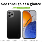MOFI Kristallklart skal till Huawei Nova Y61 4G Skyddande mobilskal Fallskyddande stötsäkert TPU-fodral