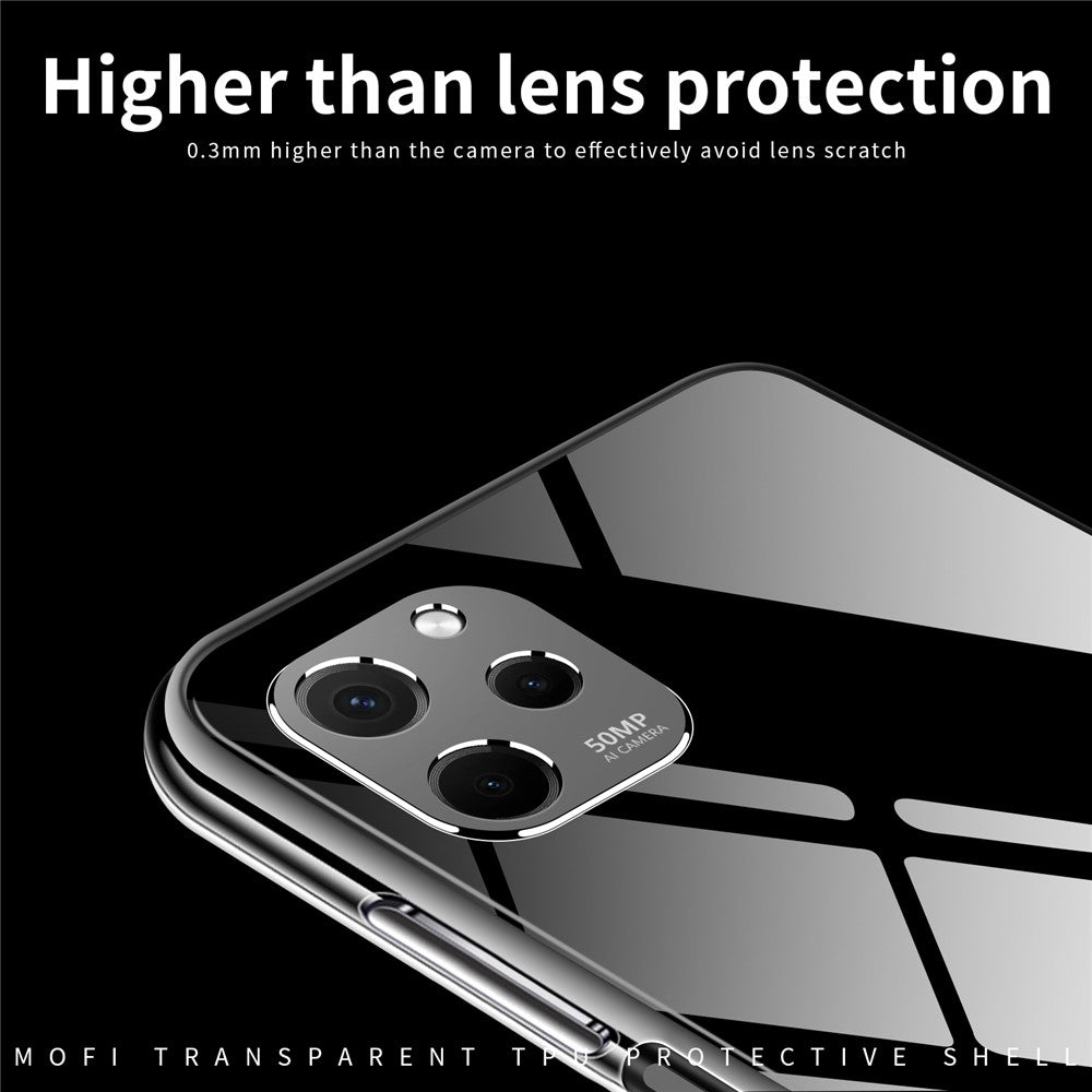 MOFI Kristallklart skal till Huawei Nova Y61 4G Skyddande mobilskal Fallskyddande stötsäkert TPU-fodral