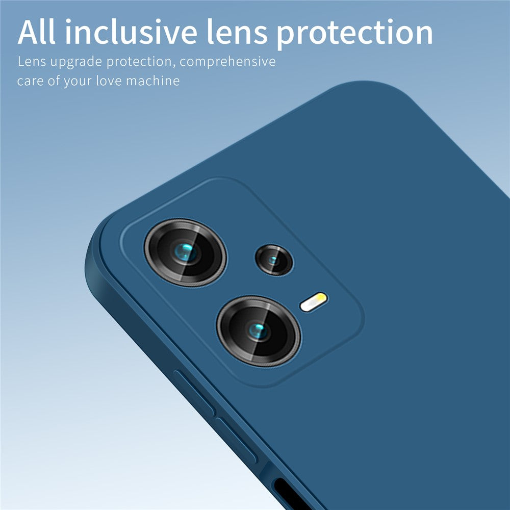 PINWUYO För Xiaomi Redmi Note 12 Pro+ 5G Precisa utskärningar TPU-skal Fallsäkert mjukt fiberflockande skyddsfodral
