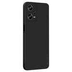 PINWUYO För Xiaomi Redmi Note 12 Pro+ 5G Precisa utskärningar TPU-skal Fallsäkert mjukt fiberflockande skyddsfodral