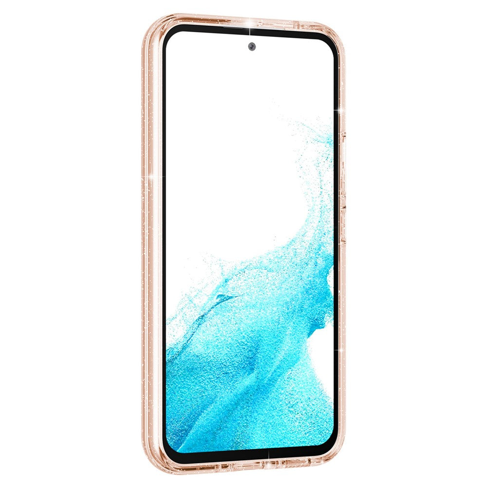 Til Samsung Galaxy A54 5G Glitrende Puder Bling Telefoncover Hård PC Blød TPU Faldbeskyttelse Anti-Fald Cover