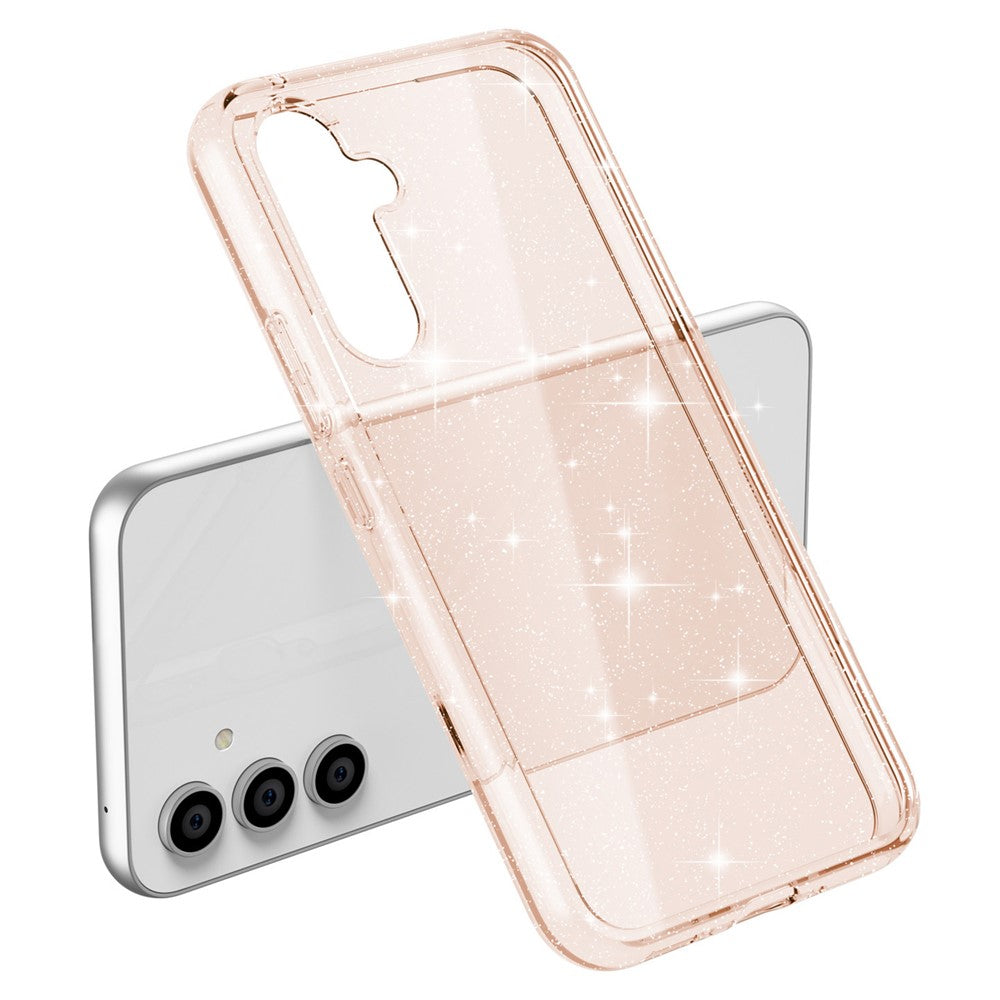 Til Samsung Galaxy A54 5G Glitrende Puder Bling Telefoncover Hård PC Blød TPU Faldbeskyttelse Anti-Fald Cover
