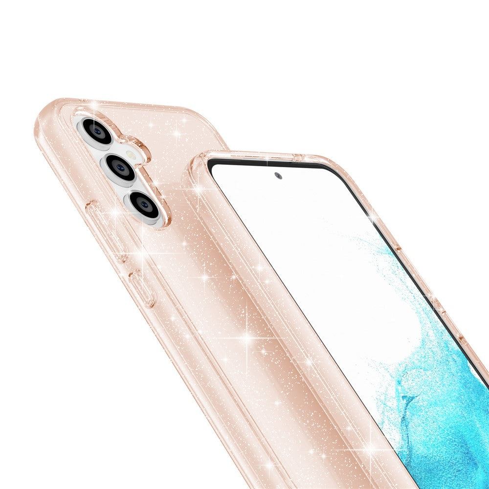 Til Samsung Galaxy A54 5G Glitrende Puder Bling Telefoncover Hård PC Blød TPU Faldbeskyttelse Anti-Fald Cover