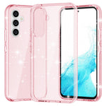 Til Samsung Galaxy A54 5G Glitrende Puder Bling Telefoncover Hård PC Blød TPU Faldbeskyttelse Anti-Fald Cover