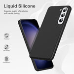 Liquid Series for Samsung Galaxy S23 Soft TPU Magnetic Phone Case Rubberized Drop-proof Mobile Phone Back Cover Support Wireless Charging