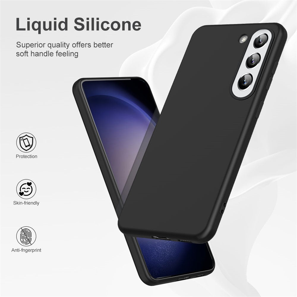 Liquid Series for Samsung Galaxy S23 Soft TPU Magnetic Phone Case Rubberized Drop-proof Mobile Phone Back Cover Support Wireless Charging
