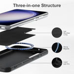 Liquid Series for Samsung Galaxy S23 Soft TPU Magnetic Phone Case Rubberized Drop-proof Mobile Phone Back Cover Support Wireless Charging