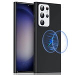 Liquid Series för Samsung Galaxy S23 Ultra Magnetiskt mobilskal Gummerat Mjukt TPU Skyddande mobilskal Stöder Trådlös Laddning