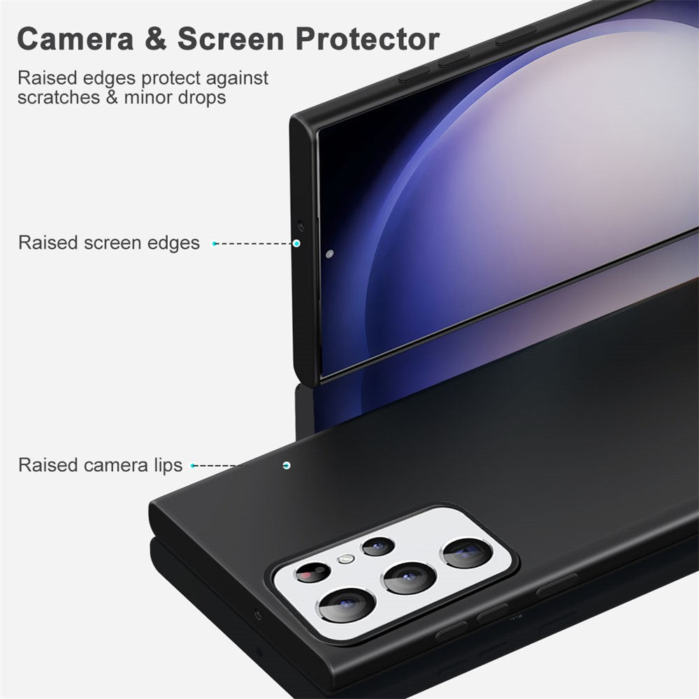Liquid Series för Samsung Galaxy S23 Ultra Magnetiskt mobilskal Gummerat Mjukt TPU Skyddande mobilskal Stöder Trådlös Laddning