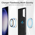 Liquid Series för Samsung Galaxy S23 Ultra Magnetiskt mobilskal Gummerat Mjukt TPU Skyddande mobilskal Stöder Trådlös Laddning