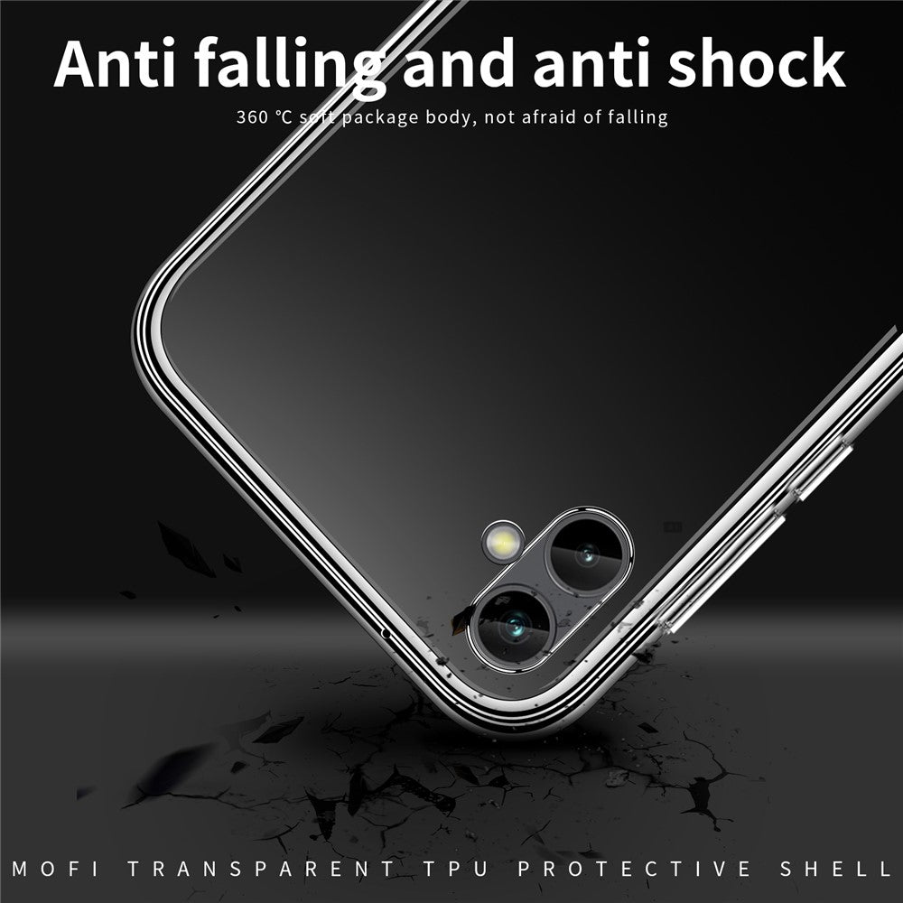 MOFI Back Shell for Samsung Galaxy A04e 4G / F04 4G / M04 4G, Drop Protection TPU Phone Case High Transparency Protective Cover