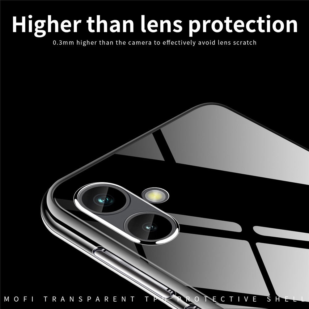 MOFI Back Shell for Samsung Galaxy A04e 4G / F04 4G / M04 4G, Drop Protection TPU Phone Case High Transparency Protective Cover