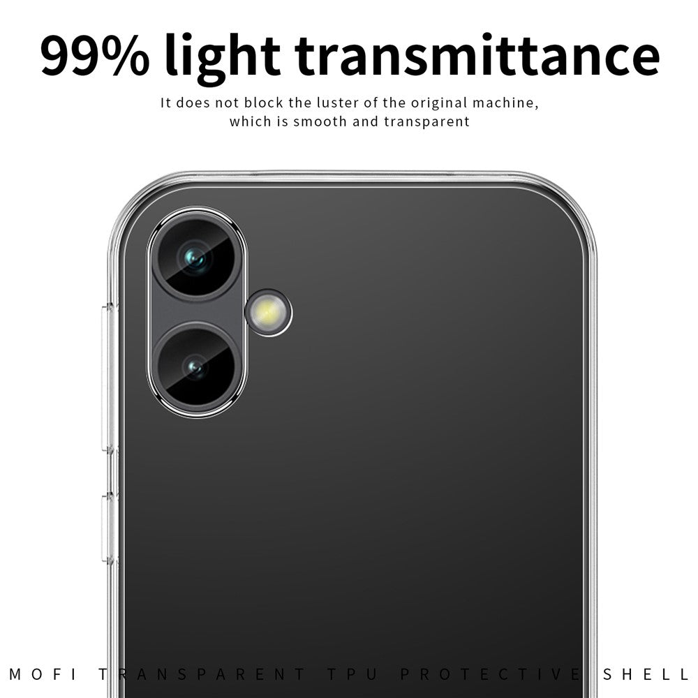 MOFI Back Shell for Samsung Galaxy A04e 4G / F04 4G / M04 4G, Drop Protection TPU Phone Case High Transparency Protective Cover