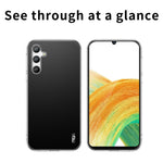 MOFI Blød TPU Telefoncover til Samsung Galaxy A34 5G, Gennemsigtigt Anti-ridse Telefoncover