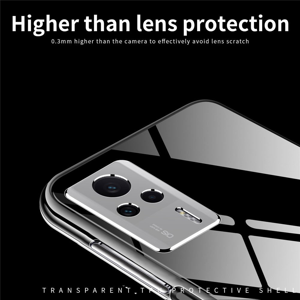 MOFI TPU Transparent Phone Case for Xiaomi Redmi K60E 5G, Drop Proof Cellphone Back Protector Cover