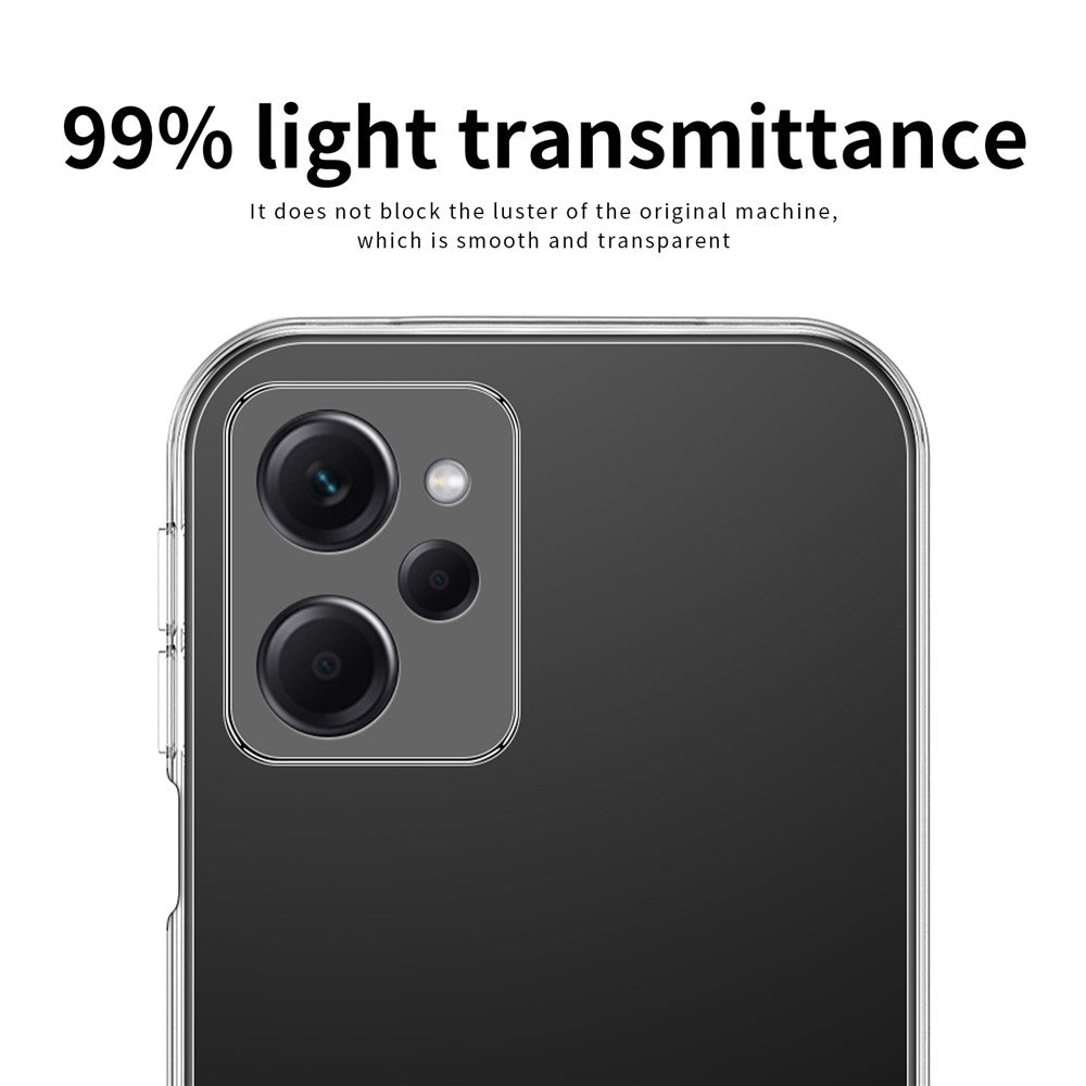 MOFI Anti-drop TPU Phone Case for Xiaomi Redmi Note 12 Pro Speed 5G / Poco X5 Pro 5G , Transparent Cellphone Back Protector Cover