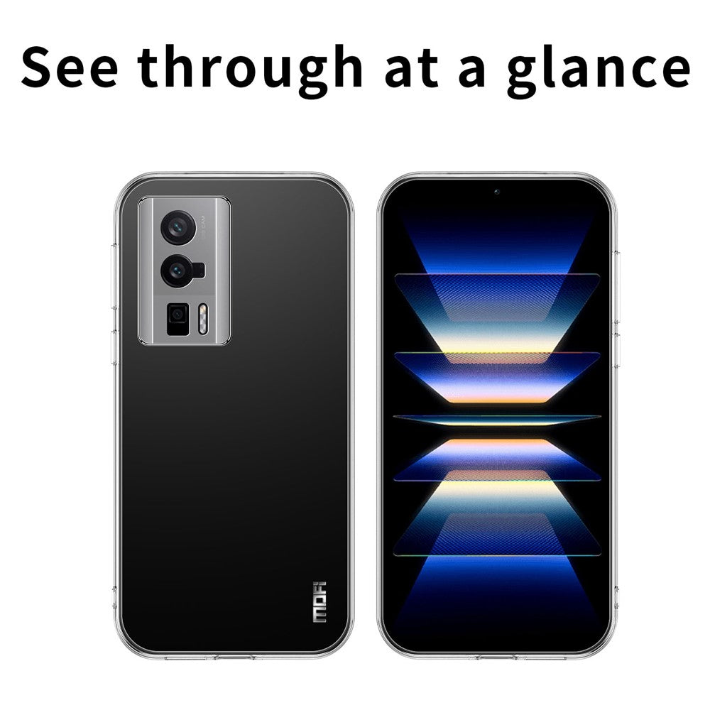 MOFI for Xiaomi Poco F5 Pro 5G / Redmi K60 Pro 5G / K60 5G Phone Case Soft TPU Scratch Resistant Cover