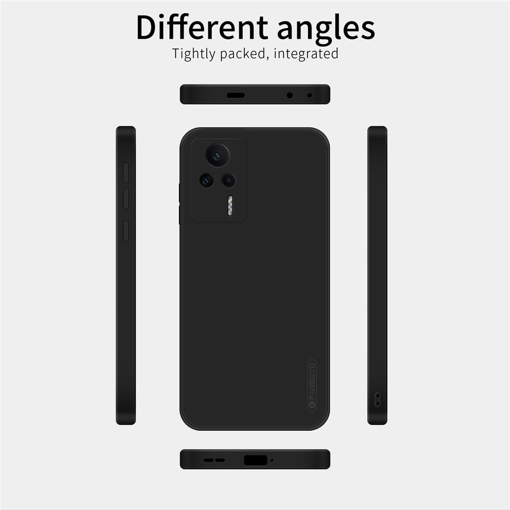 PINWUYO For Xiaomi Redmi K60E 5G TPU Phone Case Fiber Flocking Lining Precise Cutouts Cover