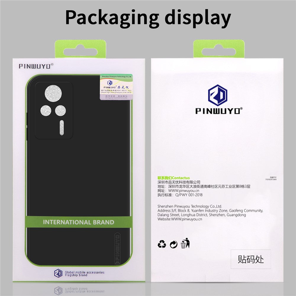 PINWUYO For Xiaomi Redmi K60E 5G TPU Phone Case Fiber Flocking Lining Precise Cutouts Cover