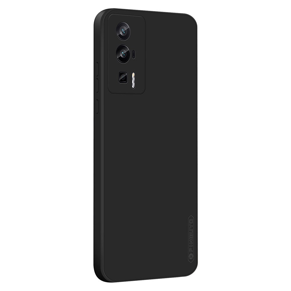 PINWUYO JK TPU-2 Series Phone Case for Xiaomi Poco F5 Pro 5G / Redmi K60 Pro 5G / K60 5G Fiber Flocking Lining Soft TPU Phone Cover