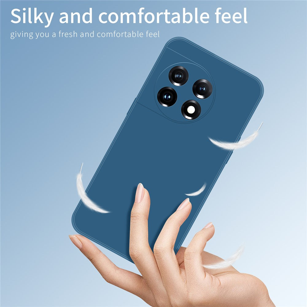 PINWUYO För OnePlus 11 5G mobilskal Fiberflockning Foder Kameralinsskydd TPU Skydd