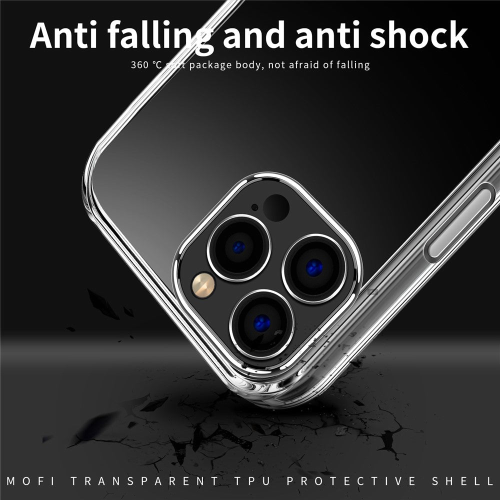 MOFI Slim Phone Case for iPhone 12 Pro Max 6.7 inch Soft TPU Case Anti-Scratch Transparent Mobile Phone Cover
