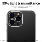 MOFI Slim Phone Case for iPhone 12 Pro Max 6.7 inch Soft TPU Case Anti-Scratch Transparent Mobile Phone Cover