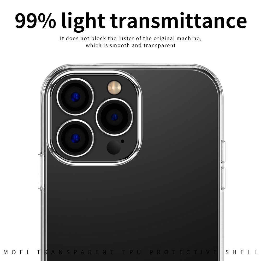 MOFI Slim Phone Case for iPhone 12 Pro Max 6.7 inch Soft TPU Case Anti-Scratch Transparent Mobile Phone Cover