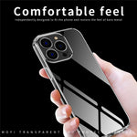 MOFI Slim Phone Case for iPhone 12 Pro Max 6.7 inch Soft TPU Case Anti-Scratch Transparent Mobile Phone Cover