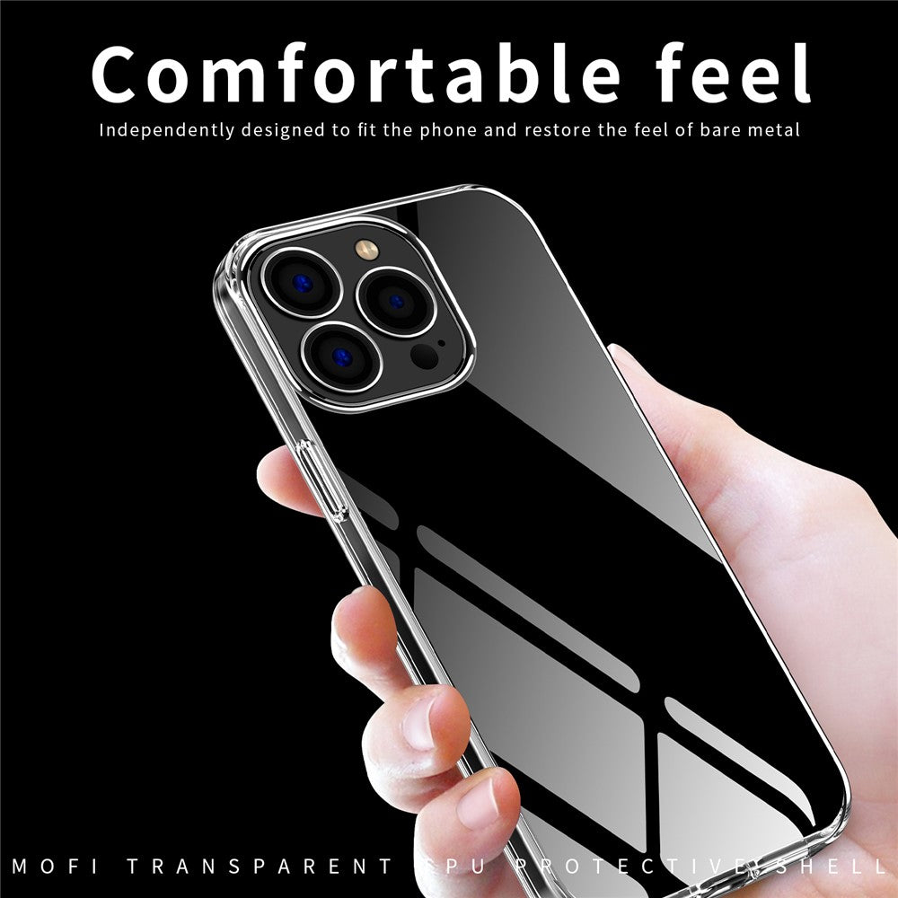 MOFI Slim Phone Case for iPhone 12 Pro Max 6.7 inch Soft TPU Case Anti-Scratch Transparent Mobile Phone Cover
