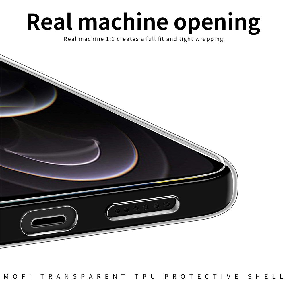 MOFI Slim Phone Case for iPhone 12 Pro Max 6.7 inch Soft TPU Case Anti-Scratch Transparent Mobile Phone Cover