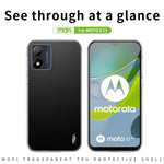 MOFI Til Motorola Moto E13 4G Blødt TPU Telefoncover Gennemsigtigt Anti-fald Mobiltelefoncover