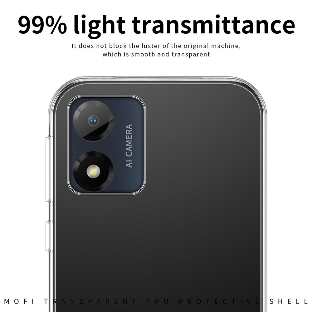 MOFI Til Motorola Moto E13 4G Blødt TPU Telefoncover Gennemsigtigt Anti-fald Mobiltelefoncover