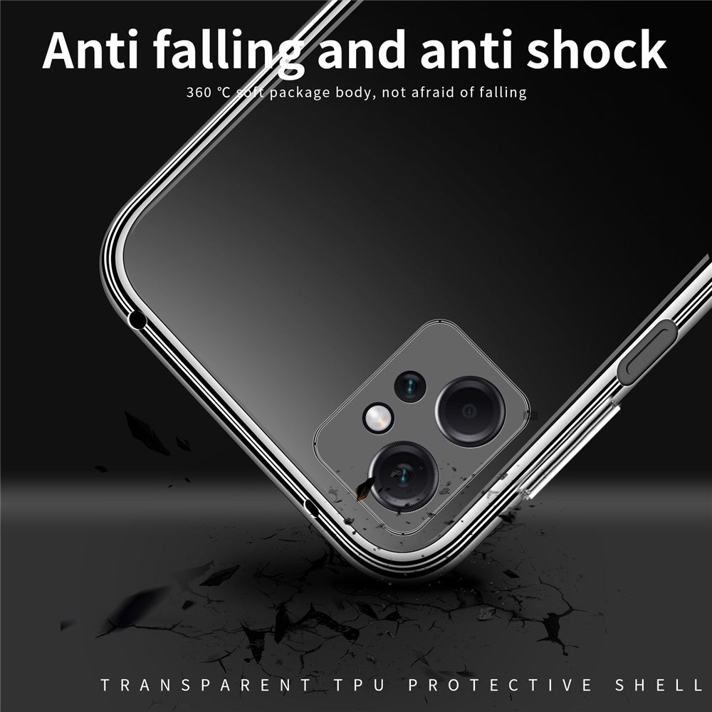 MOFI For Xiaomi Redmi Note 12 4G Drop Resistant Transparent Case Soft TPU Phone Cover