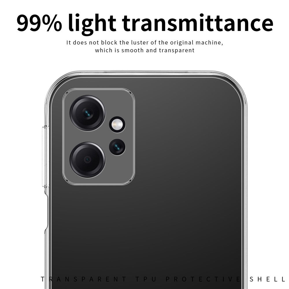 MOFI For Xiaomi Redmi Note 12 4G Drop Resistant Transparent Case Soft TPU Phone Cover