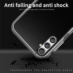 MOFI For Samsung Galaxy A24 4G (162.1 x 77.6 x 8.3mm) Clear Cover Anti-Scratch Flexible TPU Phone Case