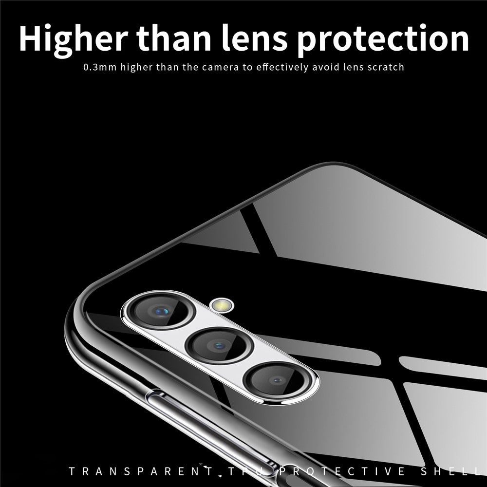 MOFI For Samsung Galaxy A24 4G (162.1 x 77.6 x 8.3mm) Clear Cover Anti-Scratch Flexible TPU Phone Case