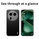 MOFI For Oppo Find X6 Pro Transparent Phone Case Shockproof Anti-drop TPU Phone Cover