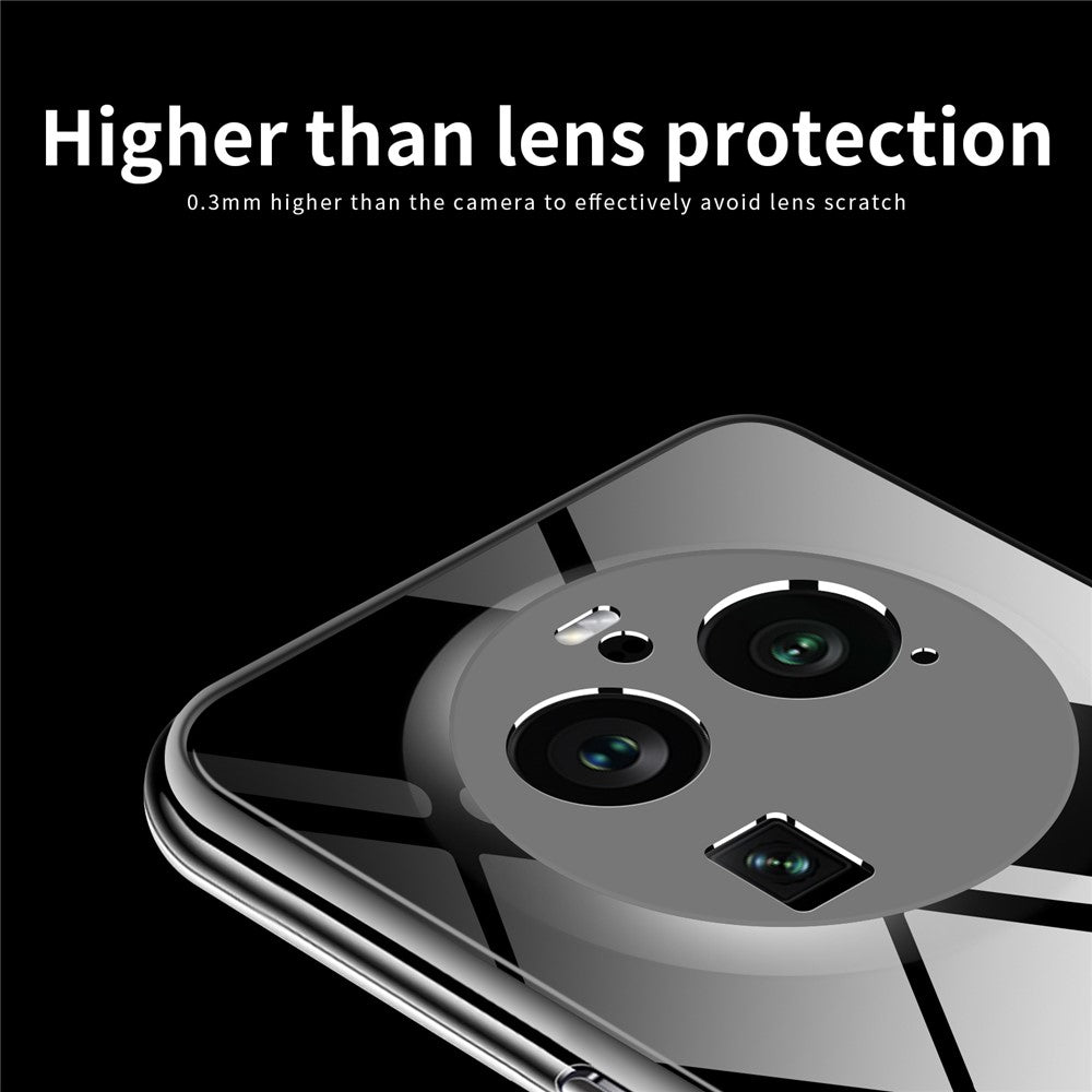 MOFI For Oppo Find X6 Pro Transparent Phone Case Shockproof Anti-drop TPU Phone Cover