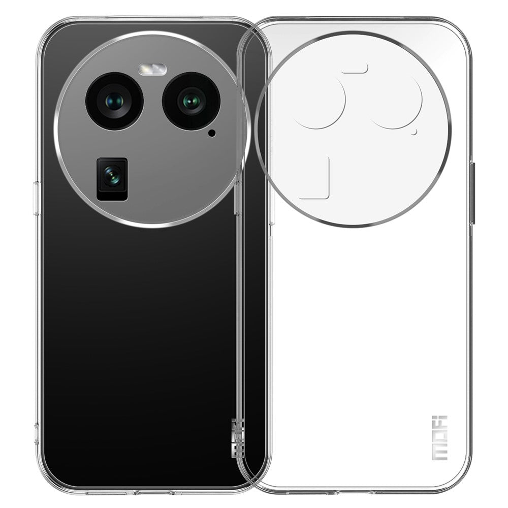 MOFI För Oppo Find X6 Transparent Mjukt TPU Skyddsskal Stötsäkert mobilfodral