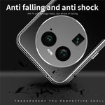 MOFI För Oppo Find X6 Transparent Mjukt TPU Skyddsskal Stötsäkert mobilfodral