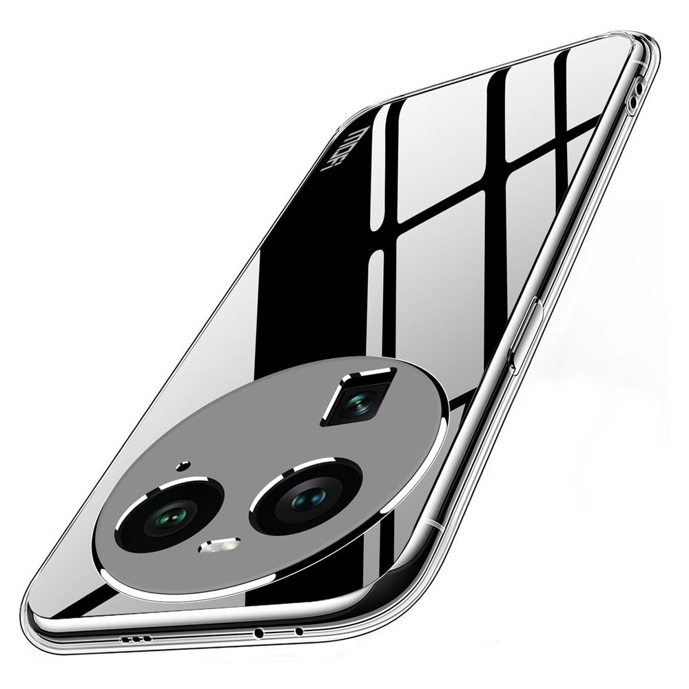 MOFI För Oppo Find X6 Transparent Mjukt TPU Skyddsskal Stötsäkert mobilfodral