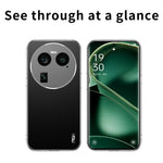 MOFI För Oppo Find X6 Transparent Mjukt TPU Skyddsskal Stötsäkert mobilfodral